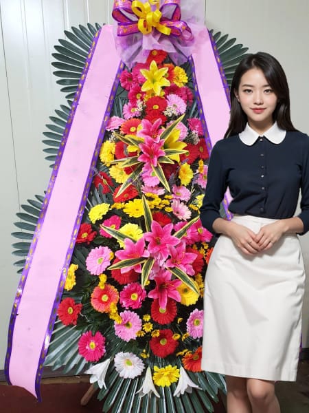 성균관컨벤션 웨딩홀 3단화환 기본형