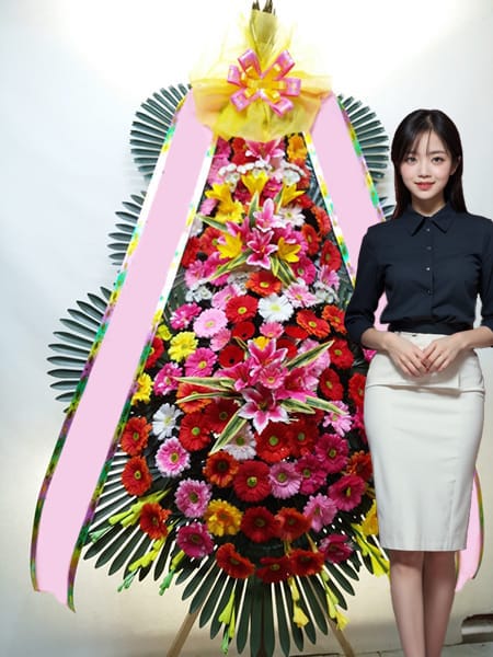 성균관컨벤션 웨딩홀 3단화환 고급형